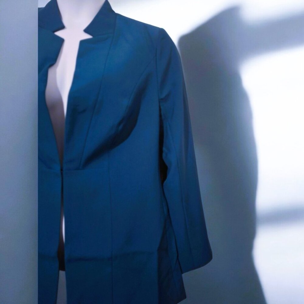 City Chic Hannah Jacket Teal 12 NWT - Picture 7 of 12